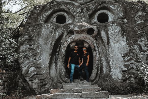 lazio itinerario sacro bosco di bomarzo