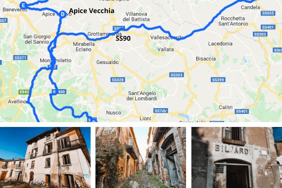 itinerario apice vecchia