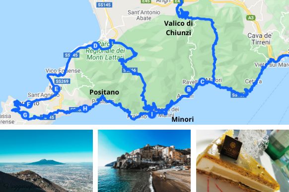 itinerario costiera amalfitana