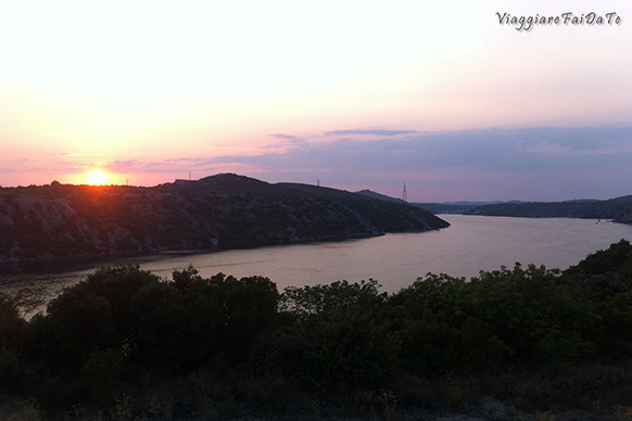 sibenik al tramonto