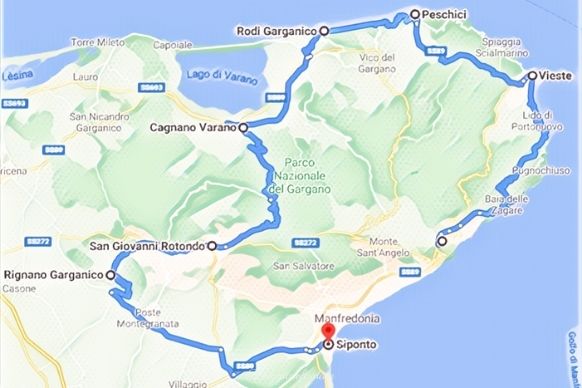 itinerario gargano tour